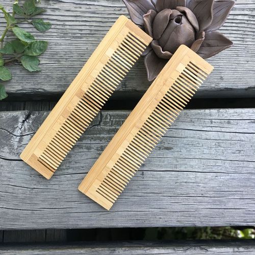 Bamboo comb hotel disposable wooden comb spliced ​​bamboo comb full-tooth bamboo comb bamboo comb can be engraved