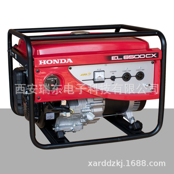本田5KW发电机 汽油单相手启动4冲程风冷动力EL6500CX