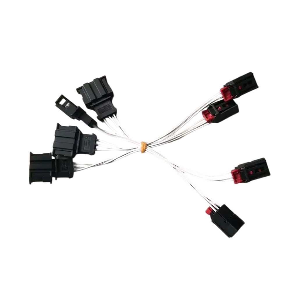Car Led Tail Light Rear Light Cable Adapter Harness 4-Piece Set Suitable for Golf 6R20Gti
