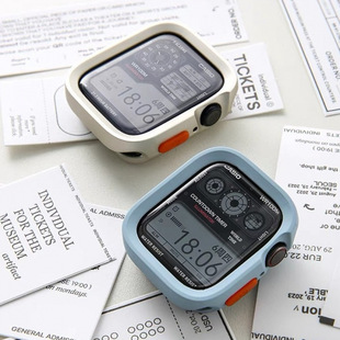 Suitable for Apple Watch Apple Watchs10 Protective Case Edge Soft Case Iwatch987Se Frosted Feel
