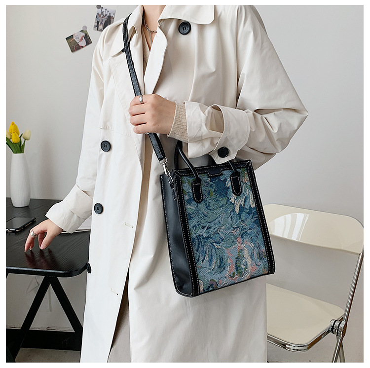 Large-capacity Oil Painting Fashion Shoulder Tote Bag Wholesale Nihaojewelry display picture 8