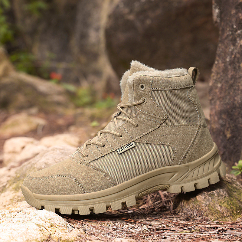 Zapatos de montaña al aire libre de explosión transfronteriza, zapatos de montaña antideslizantes y resistentes al desgaste de hombre, zapatos de montaña de crucero, amortiguación ligera y tercifeo
