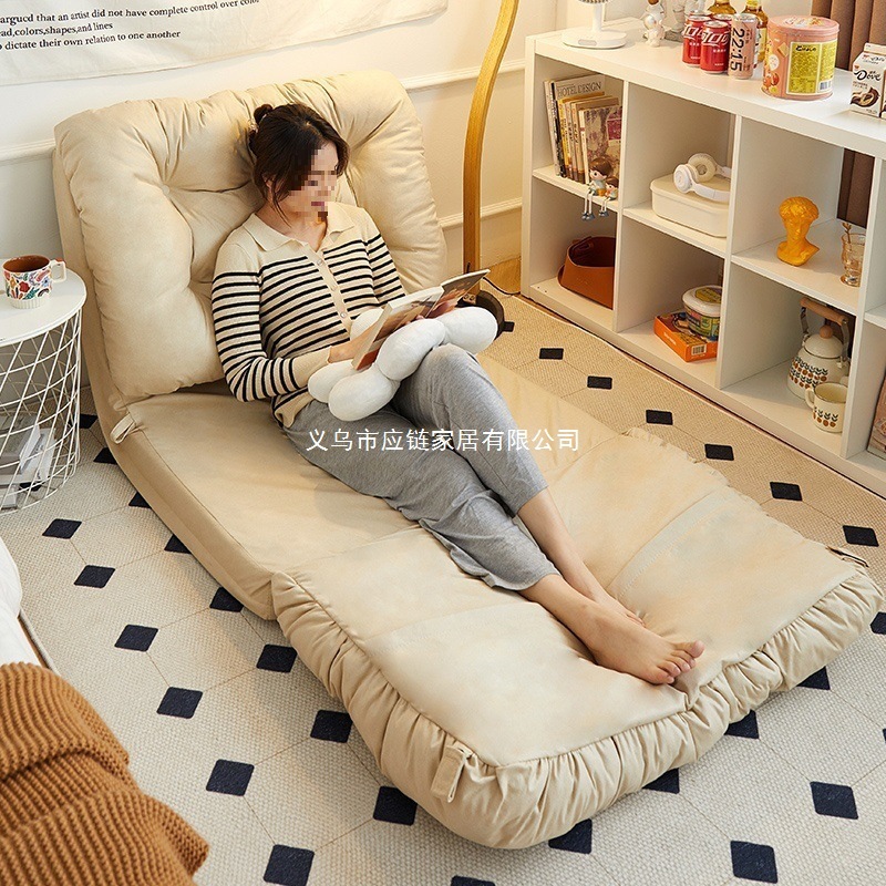 Lazy Sofa, Reclining and Sleeping, Single Nest Bed, Human Dog Bed, Tatami Floor, Bay Window, Folding Sofa Bed