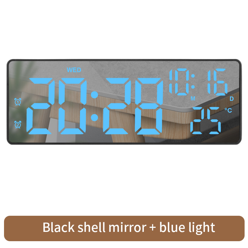 LC003 블랙 바디 미러 블루 레터링