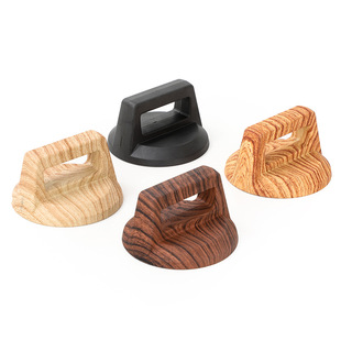 Wood grain pot cover top bead Bakelite high temperature resistant pot cover handle glass cover handle universal anti-scald pot cover cap