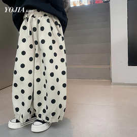 跨境女童夏季裤子新款女孩防蚊裤夏装中大童炸街哈伦裤儿童