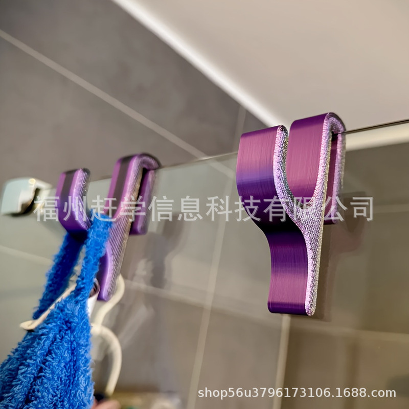 跨境 Shower hook for 8 mm thick wall glass便携式淋浴挂钩批发|undefined