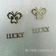 メーカー卸売ステンレス鋼レーザーシューズバックルバッグステンレス鋼装飾金属弓靴花アクセサリー