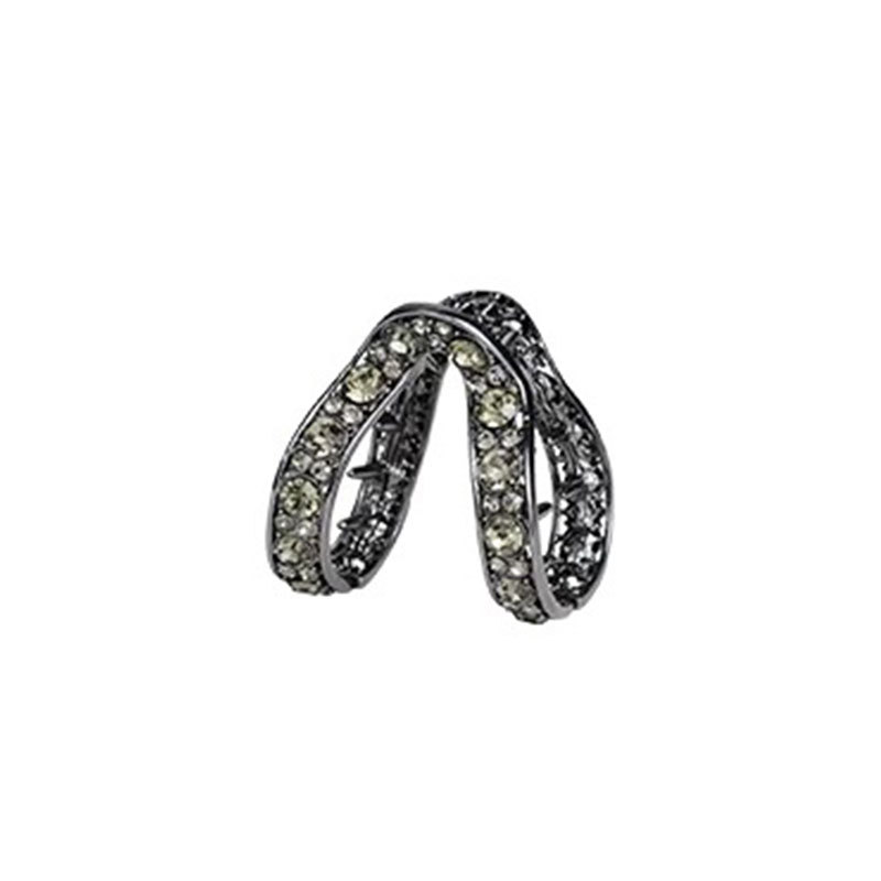 Cabello corto y medio cabello de cola de caballo elegante fijador de agarre V-shaped nuevo clip de cabello de mujer detrás de la cabeza tocado de alta calidad