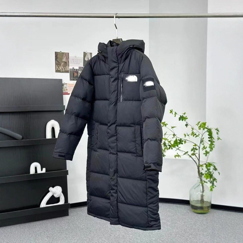 The North Face Men's and Women's Couple's Mid-Length Over-The-Knee Hooded down Jacket, Warm Coat, White Duck Down, High-Quality Casual Wear The North Face Men's and Women's Couple's Mid-Length Over-The-Knee Hooded down Jacket, Warm Coat, White Duck Down, High-Quality Casual Wear