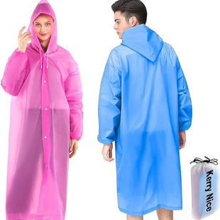 Large -sized adult PEVA raincoat can be optional foreign trade products