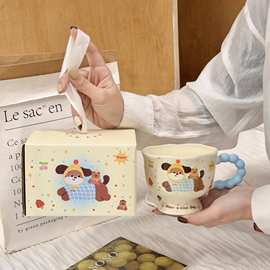 腊肠小狗马克杯高颜值陶瓷杯子家用办公室生日礼物早餐水杯咖啡杯