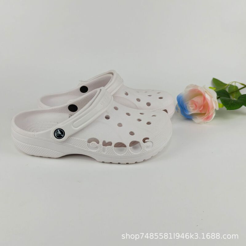 Croos New Trendy Solid Color Clogs for Men and Women, Outdoor Breathable Casual Beach Shoes with Closed-Toe Design