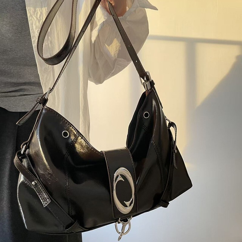 Light Luxury Brown Fashionable Versatile Women's Bag, Spring Season High-End Soft Leather Tote Bag, Large Capacity Commuter Crossbody Bag