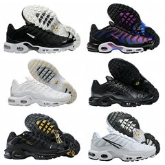 莆田シューズ TN世代配色 フルパームエアクッション ランニングシューズ レザーメンズシューズ カップルスポーツシューズ 大きいサイズ 海外トレンド