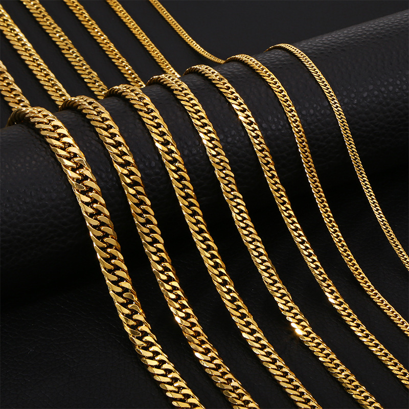 3mm*45cm, 3mm*50cm, 3mm*60cm Jewelry Making Size 1 Piece 3mm*45cm 3mm*50cm 3mm*60cm Titanium Steel Jewelry Accessories
