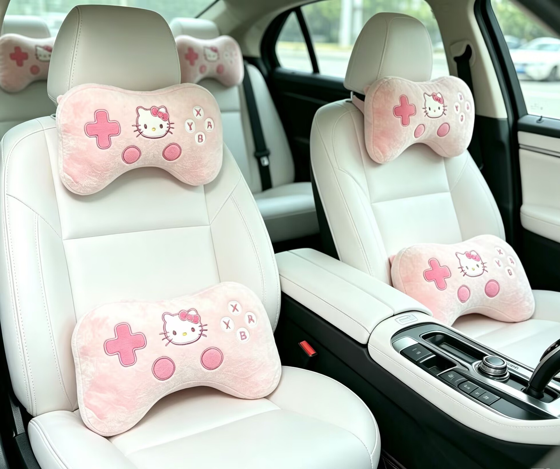 Car Headrest Kt Game Console Handle Cute Car Neck Pillow Car Pillow In-Car Neck Support Pillow Wholesale