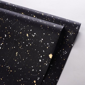 Papel de regalo con puntos dorados y plateados de ensueño, grueso, de alta gama, materiales de embalaje para regalos al por mayor, estampado dorado para ramos.