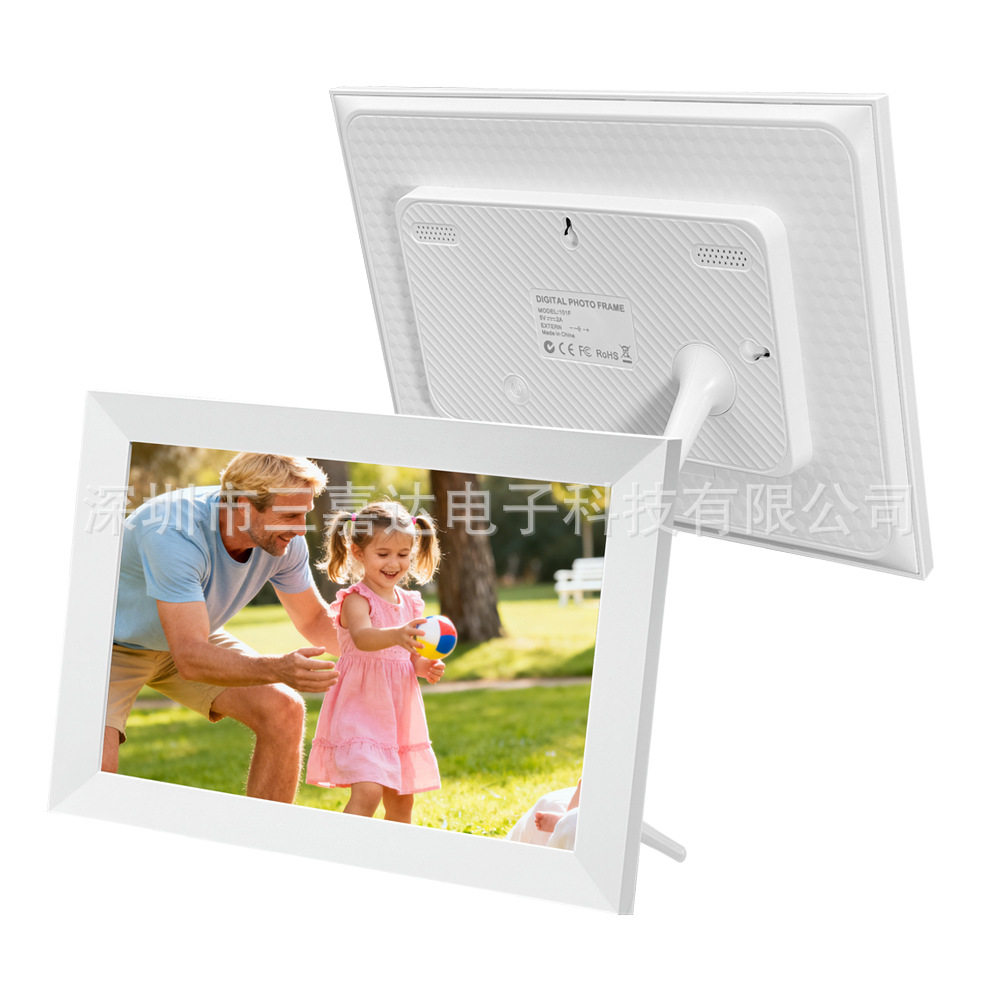26新型 10.1inchFrameo デジタルフォトフレーム WiFi対応モバイルアプリで写真を送信、高画質の写真や動画を再生