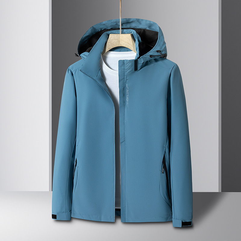 Chaqueta deportiva para hombres 2024 primavera nueva moda casual vestir impermeable chaqueta al aire libre ropa de hombre image 9