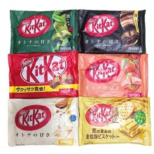 日本代購零食品 網紅濃厚原味抹茶草莓黑巧克力塗層威化夾心餅干