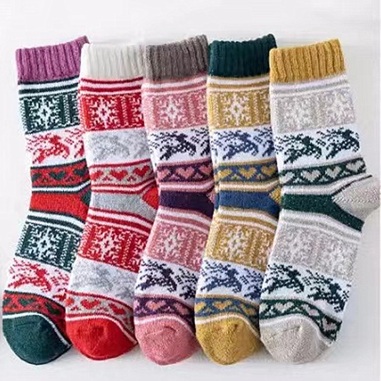 Cross-Border Supply Women's Wool Socks, Crew Socks, Winter Socks, Thick Winter Gifts, Warm Wool Socks, Thick Socks, Various Styles Cross-Border Supply Women's Wool Socks, Crew Socks, Winter Socks, Thick Winter Gifts, Warm Wool Socks, Thick Socks, Various Styles