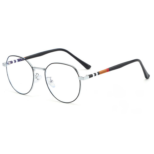 New anti-blue light glasses wholesale frame with photochromic lenses, plano lenses for computer use, myopia glasses 2201