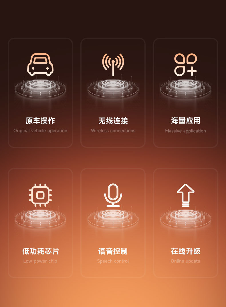 Cross-border new wireless carplay car machine navigation AndroidAUTO two-in-one car machine interconnection conversion box