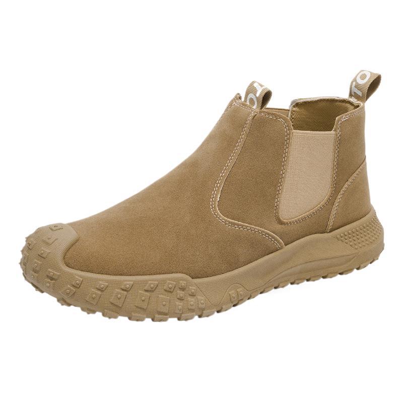 Zapatos masculinos de otoño, botas Martin de alta parte, zapatos masculinos antideslizantes y resistentes al desgaste, sitio de trabajo, deportes y ocio, ropa de trabajo, zapatos de trabajo, zapatos masculinos