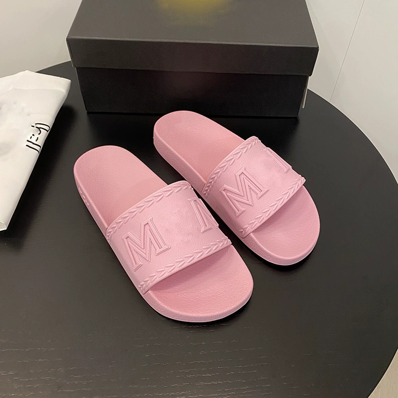 Оптовая продажа летних мужских тапочек с принтом букв, розовые сандалии, трансграничная экспортная доставка