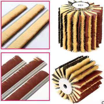Factory solid wood polishing abrasive cloth roller sanding machine sisal brush roller sisal strip brush abrasive cloth strip polishing wheel