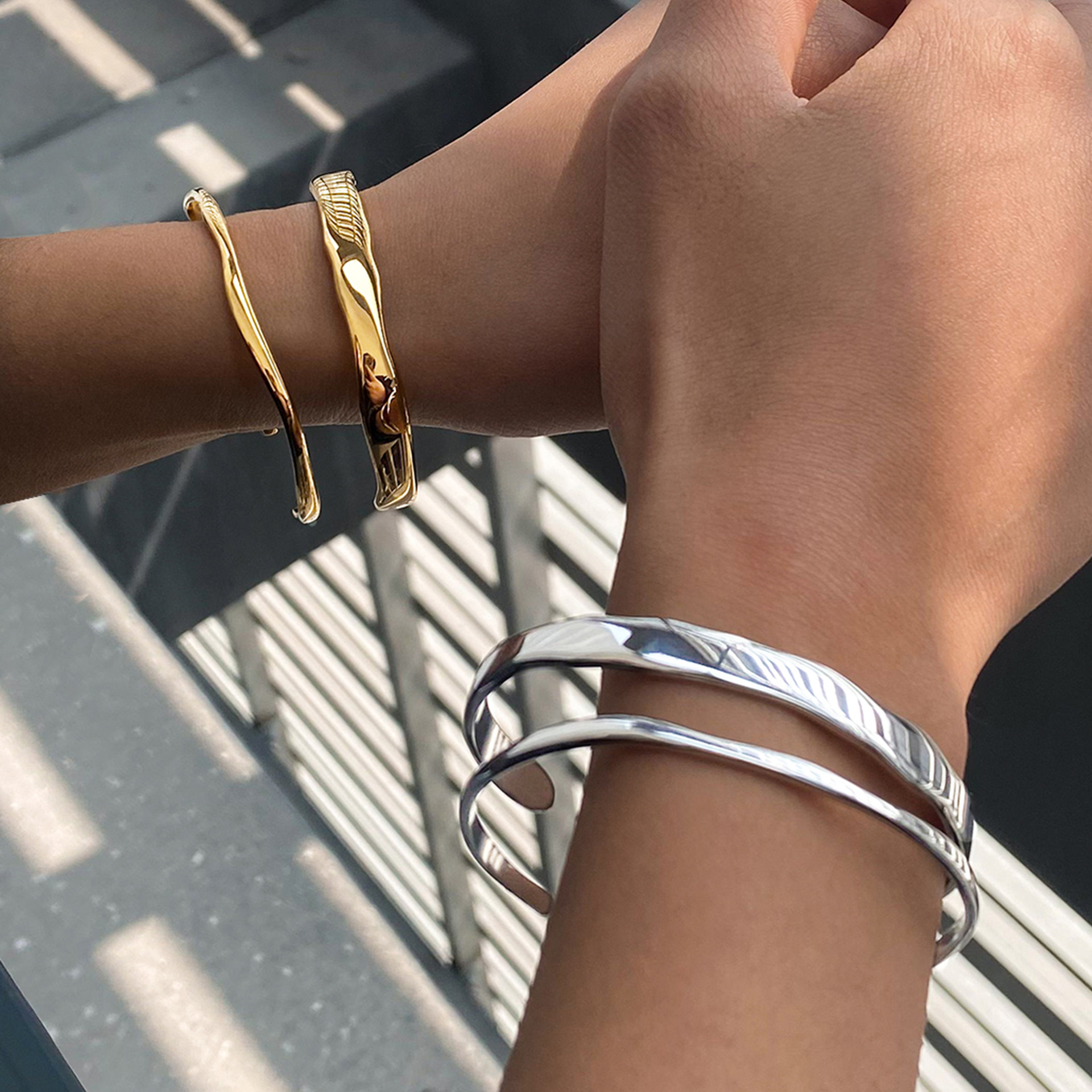 Jeding europeo y americano pulsera de joyería de acero de titanio pulsera que no se desvanece, accesorios de mano, joyería de acero inoxidable, bracelet transfronterizo