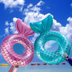 New Style Mermaid Swim Ring Adult Thickened Swimming Armpit Ring Ins Internet Popular Water Play Toy Pink Swimming Ring