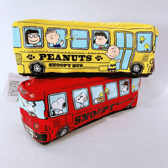Japanese puppy bus style personality junior high school student pencil case cute pencil case large capacity stationery bag