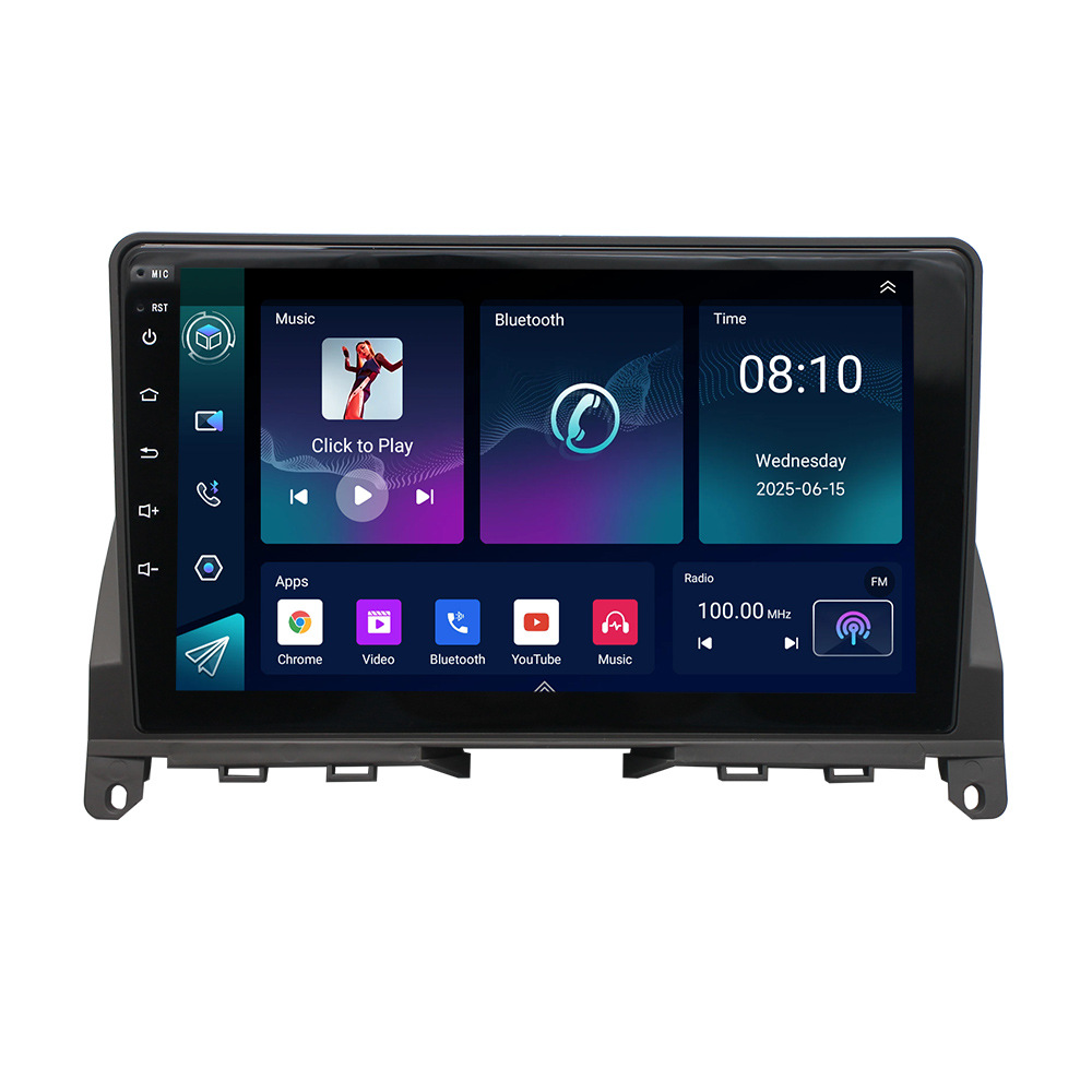 Aplicable a 07-10 mercedes-benz C180 C200 W204 android reproductor de navegación que invierte la imagen del coche mercedes-benz