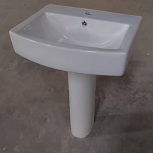 立式柱盆 立柱盆 洗脸盆 卫浴洗手盆  陶瓷单孔三孔盆 潮州洗手盆