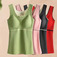 Утепленный жилет из бархата, нижнее белье, slim fit