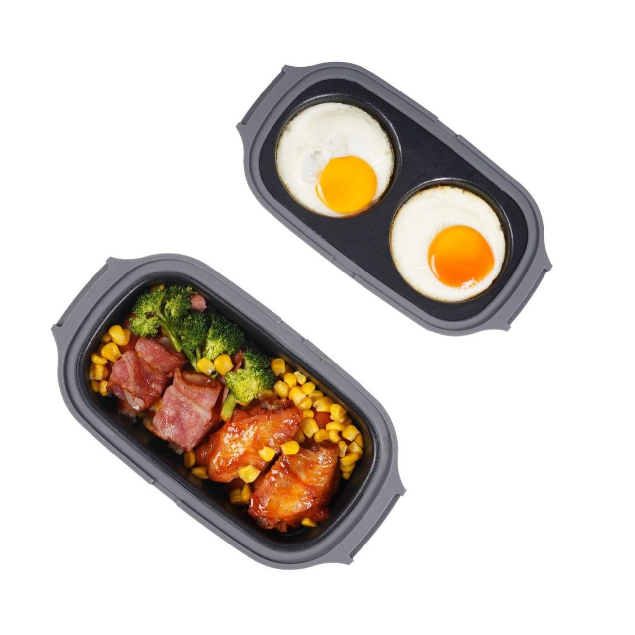 High Quality Non-Stick Handheld Microwave Cookware Set for Frying Eggs Efficient Kitchenware Cooking Grill Microwave Oven - Home