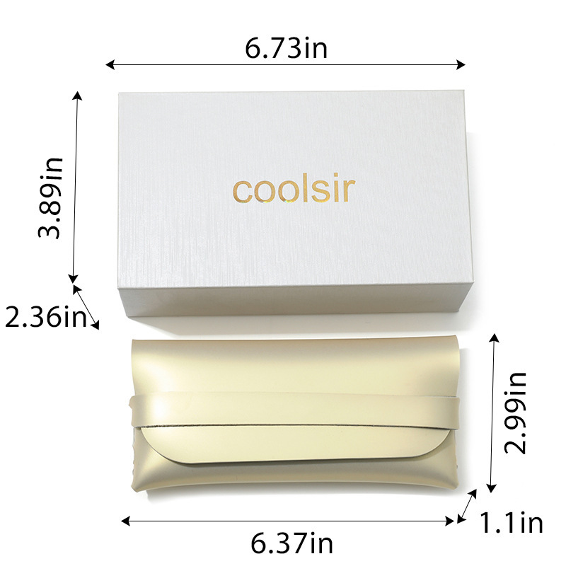 Caixa de gafas cubierta por el cielo y la tierra bolsa de tela de gafas tarjeta de prueba de polarización destornillador multifuncional de moda coreana