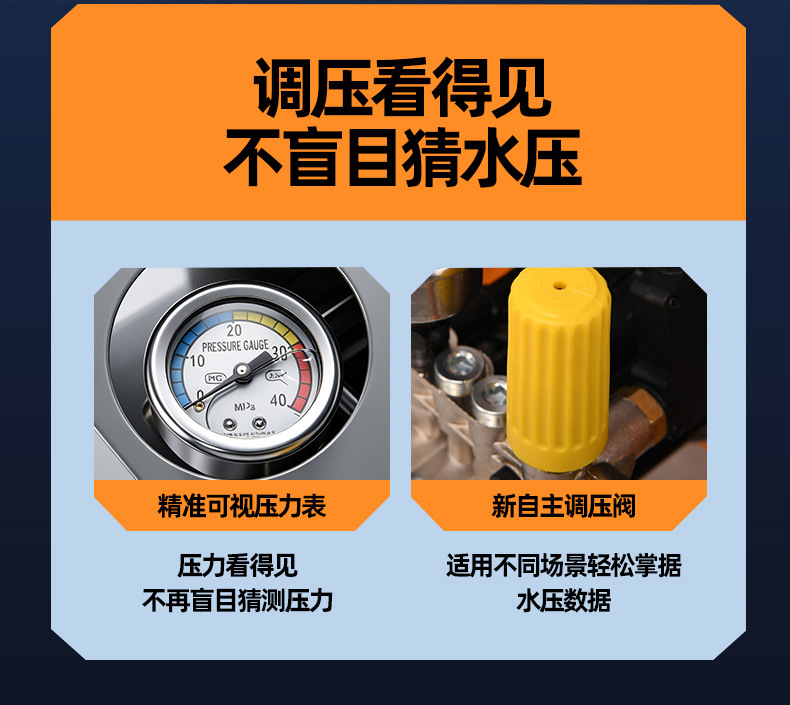 Car washing machine, household and commercial high-pressure washer, high-power car washing high-pressure water pump, small garden car washing machine