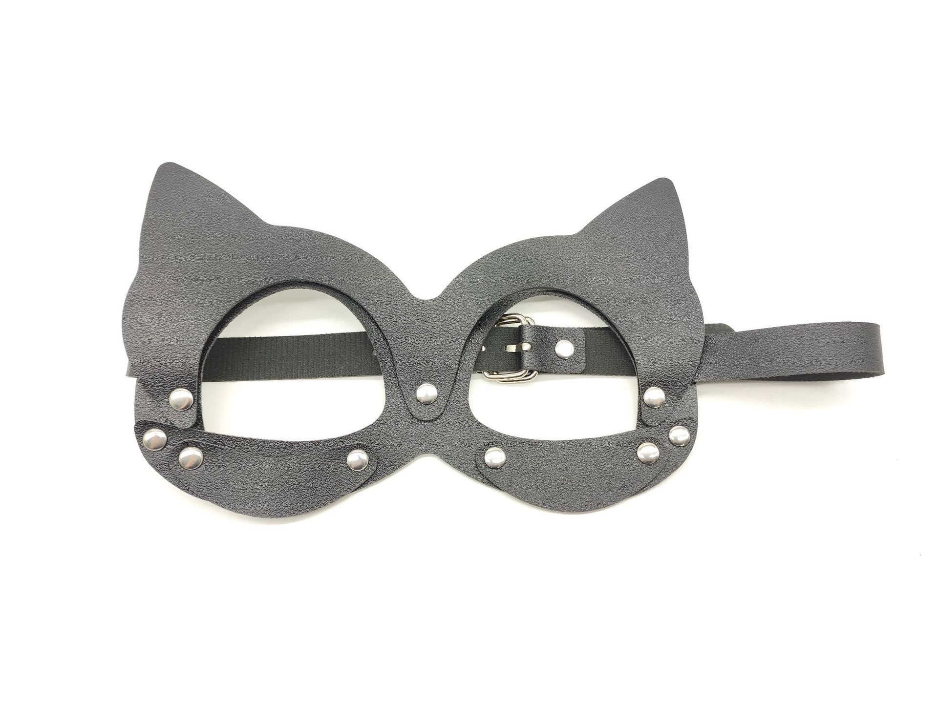 Moda de cuero negro discoteca máscara de baile de máscara de Halloween exagerada máscara de fiesta máscara de ojos Europa y América