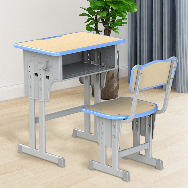 Mesa y silla directas de fábrica mesa de entrenamiento de estudiantes de escuela primaria mesa de escritura y silla de escritorio de la escuela clase de reparación image 27