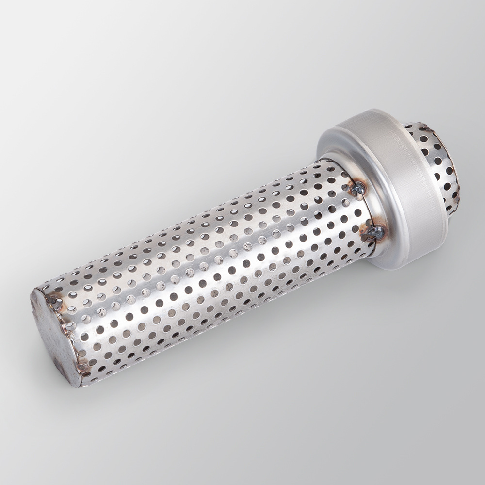Motorcycle exhaust pipe muffler universal O-shaped mesh muffler high temperature porous back pressure muffler noise reduction