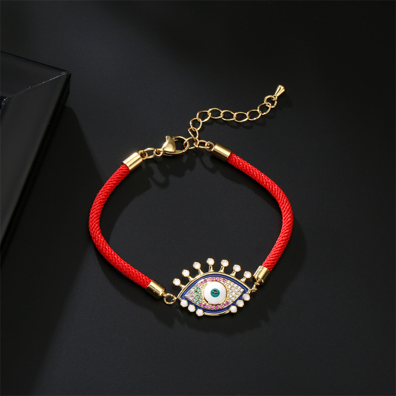 Fashion Eye Copper Bracelets Plating Zircon Copper Bracelets
