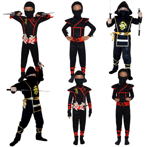 Halloween children's ninja costume costumes Japanese ninja clothes night clothes cosplay costumes Wangnuo