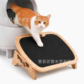 跨境木质办公室脚踏凳搁脚放腿踩脚凳小猫踏板多功能脚蹬