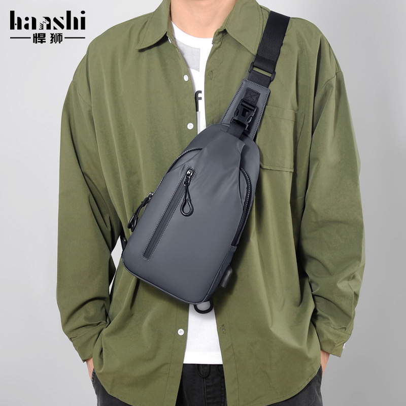 Bolso de pecho de alta gama para hombres de moda Bolso de mensajero de hombro casual para mujer Bolso de pecho impermeable de viaje Bolso de hombro de moda