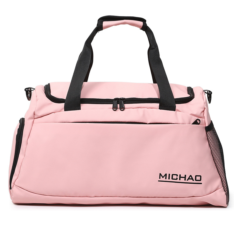 Bolsa de ejercicios bolsa de viaje de zapato independiente bolsa de natación seca y húmeda separación bolsa de yoga bolsa de transporte inclinada impresa logotipo desgaste