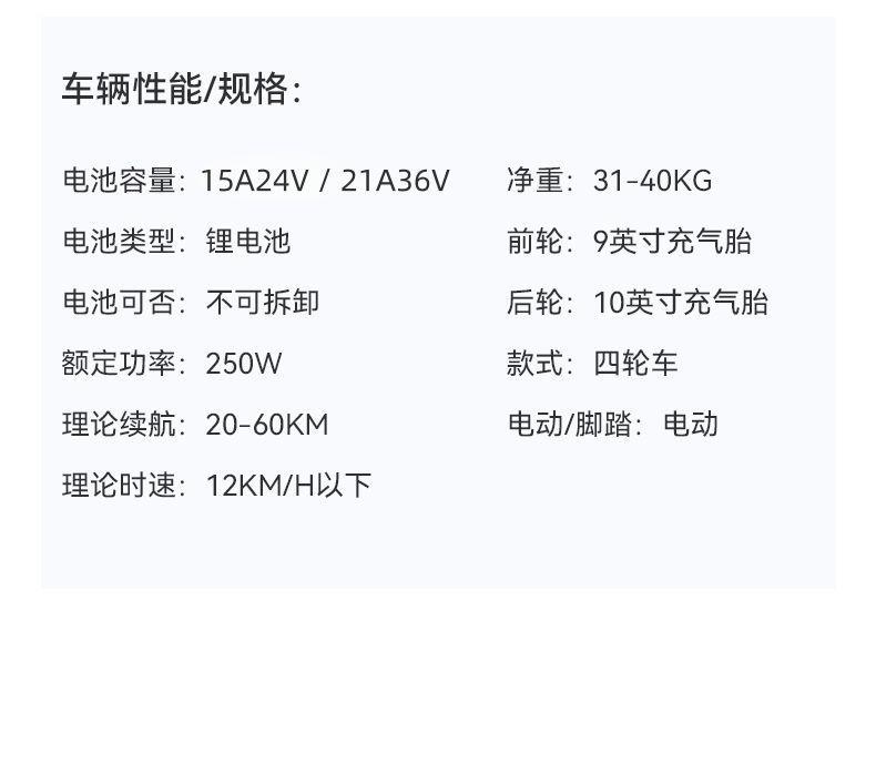 High-End Smart Driving Mobility Scooter for the Elderly, Four-Wheeled, Lightweight, Foldable, Household Electric Power-Assisted Battery Vehicle