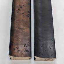 实木线条欧式做旧复古中古风 实木贴树瘤木皮 高端装饰画外框线条